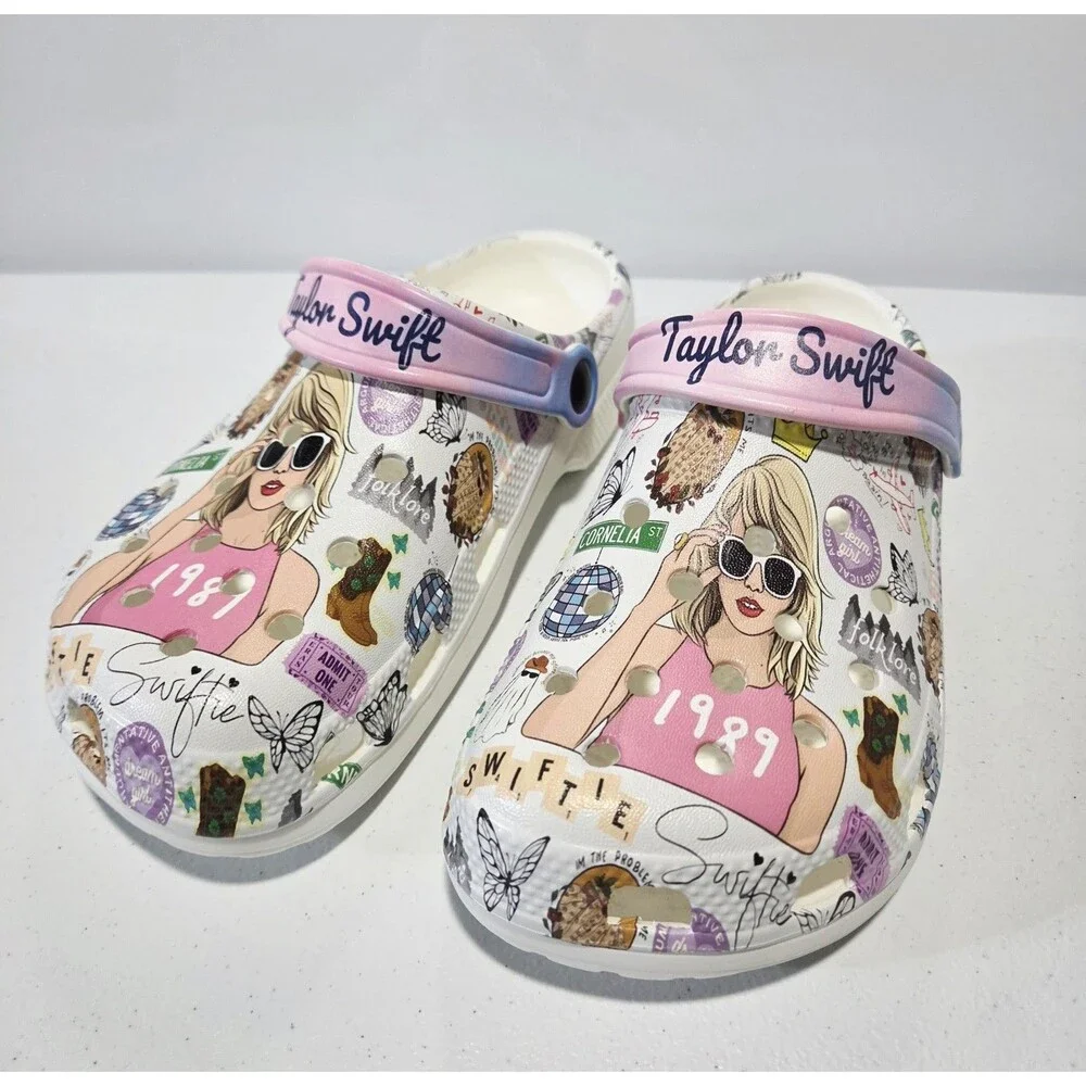Taylor Swift 1989 Music Fans Swiftie Clog Shoes  EU 39/US 8.5